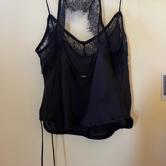 Black Silk Free People Top - Picture 4 of 4